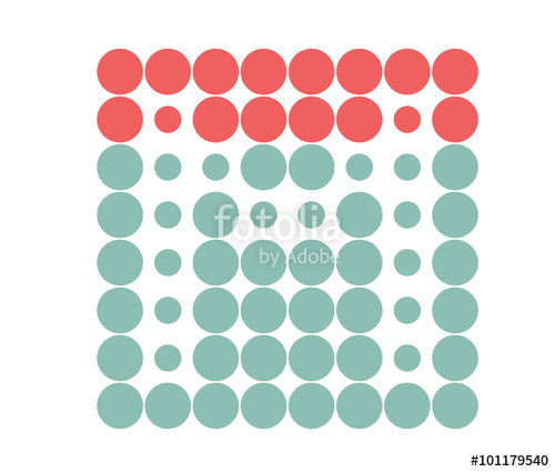 500x425 M Logo Template, Dot Matrix Vector Style Stock Image And Royalty