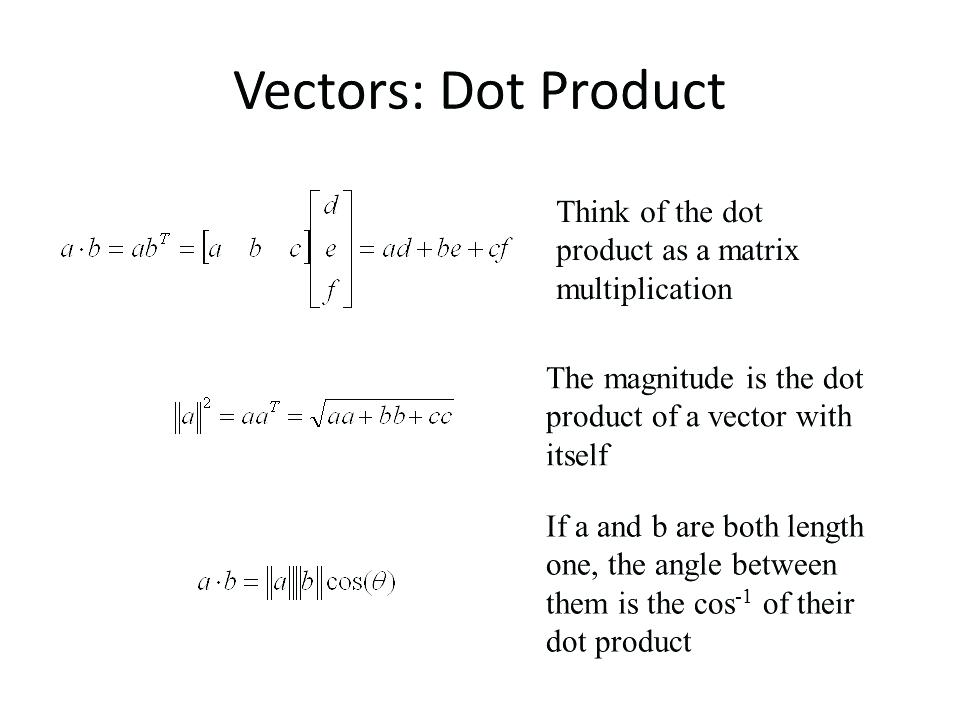 960x720 Matrix Dot Product Math Matrix Vector Multiplication Dot Product