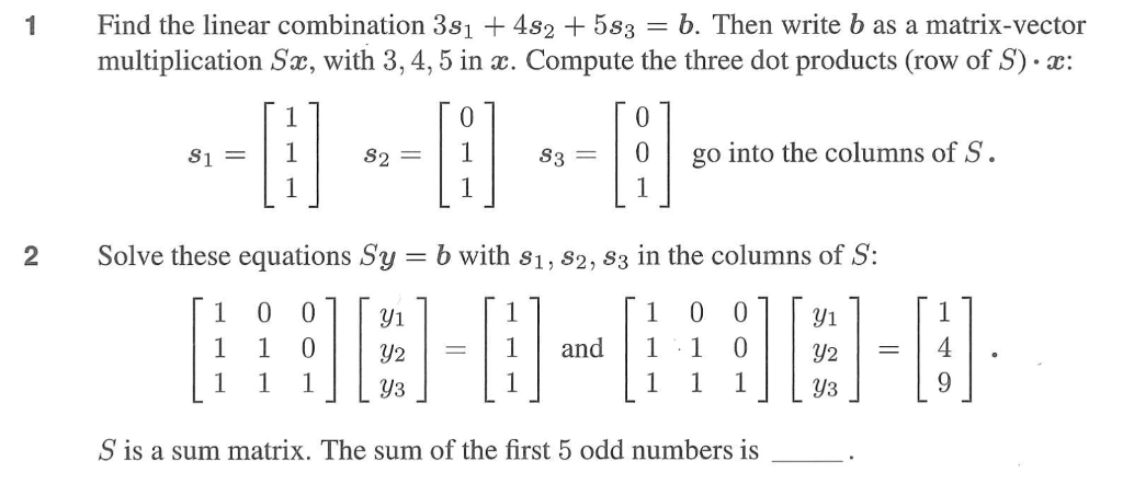 1024x442 Solved Find The Linear Combination B Then W