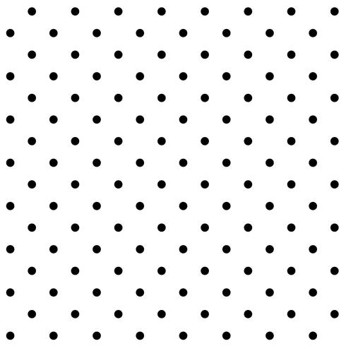 490x490 Black And White Seamless Polka Dot Pattern Vector