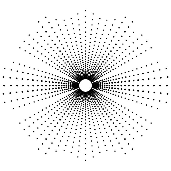 660x660 Optical Dots Vector Graphics