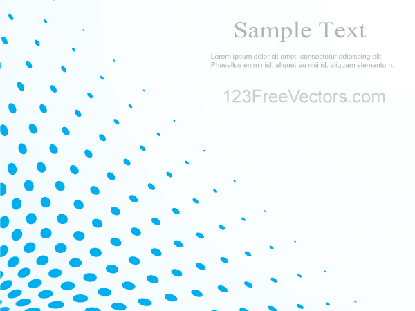 600x450 Blue Halftone Dot Pattern Background Vector Illustrator