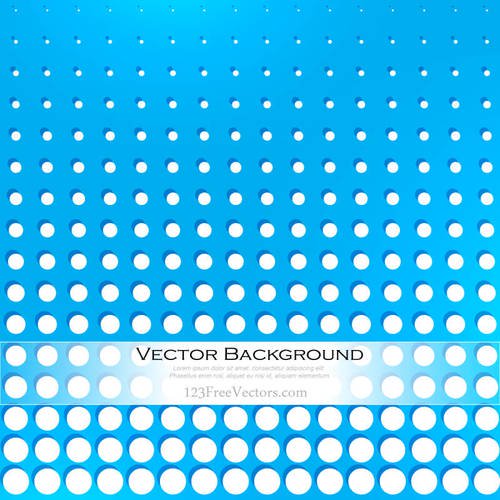 500x500 Abstract White Dots On Blue Background