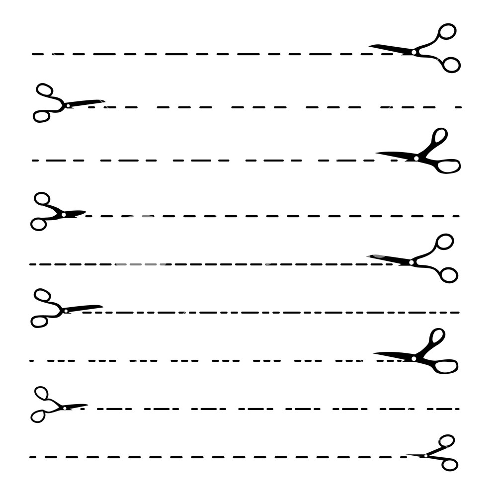 Scissor Line Vector Set Dotted Cutting Lines Black Scissor 1000x1000 Scissor Line Vector Set Dotted Cutting Lines Black Scissor