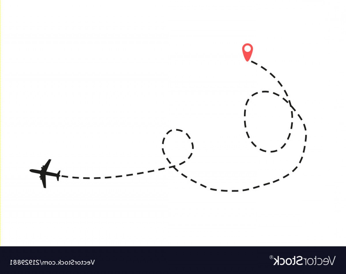 Airplane Is In A Dotted Line Vector Geekchicpro 1200x950 Airplane Is In A Dotted Line Vector Geekchicpro
