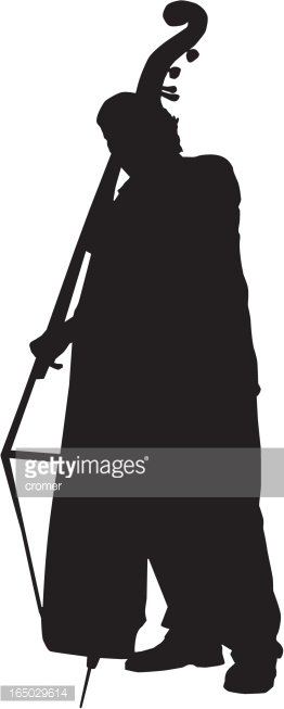 262x653 Double Bass Vector Premium Clipart