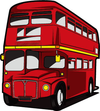 Double Decker Bus Vector at Vectorified.com | Collection of Double ...