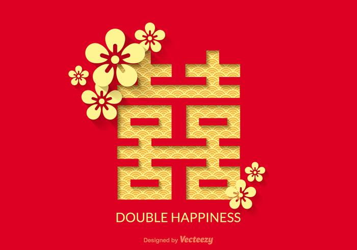 Free Double Happiness Vector Design Free Graphics Uihere 700x490 Free Double Happiness Vector Design Free Graphics Uihere
