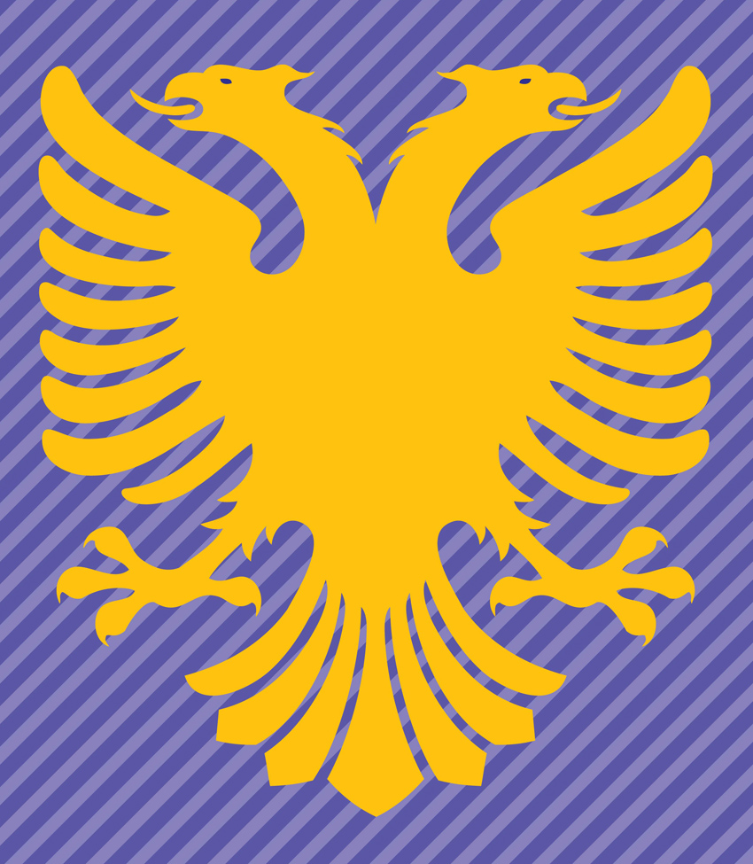 Albania Flag Double Headed Eagle Vector Art Graphics 850x975 Albania Flag Double Headed Eagle Vector Art Graphics