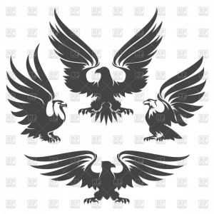 Black And White Double Headed Eagle With Spread Wings Soidergi 300x300 Black And White Double Headed Eagle With Spread Wings Soidergi