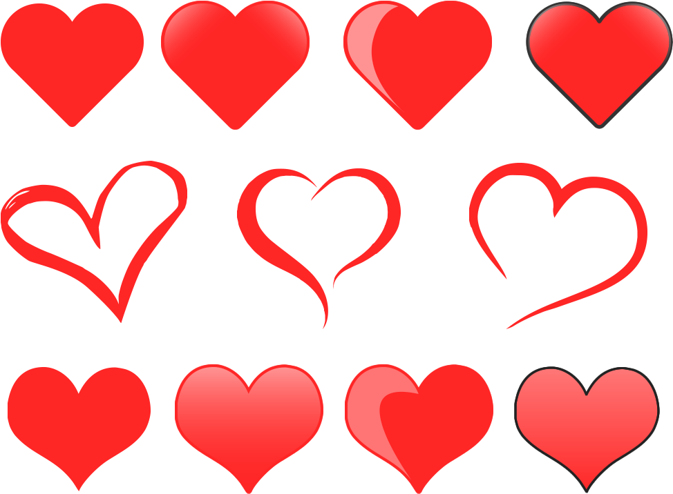 974x716 Hd Heart Vector Free Download