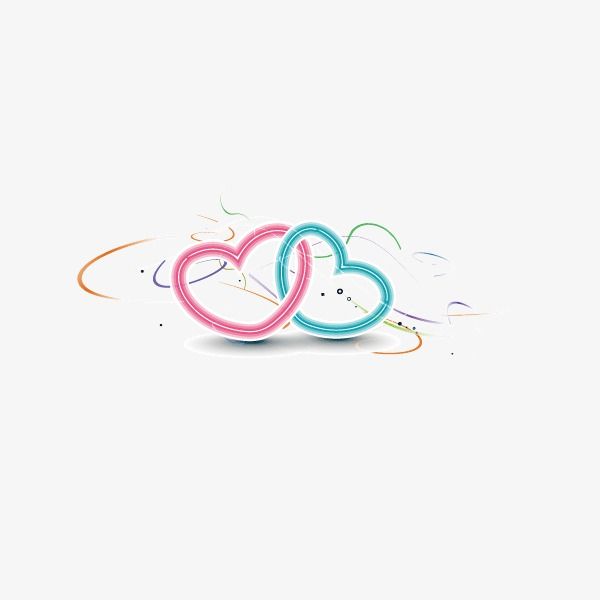 600x600 Heart Shaped Double Heart Small Fresh Poster Banner Background