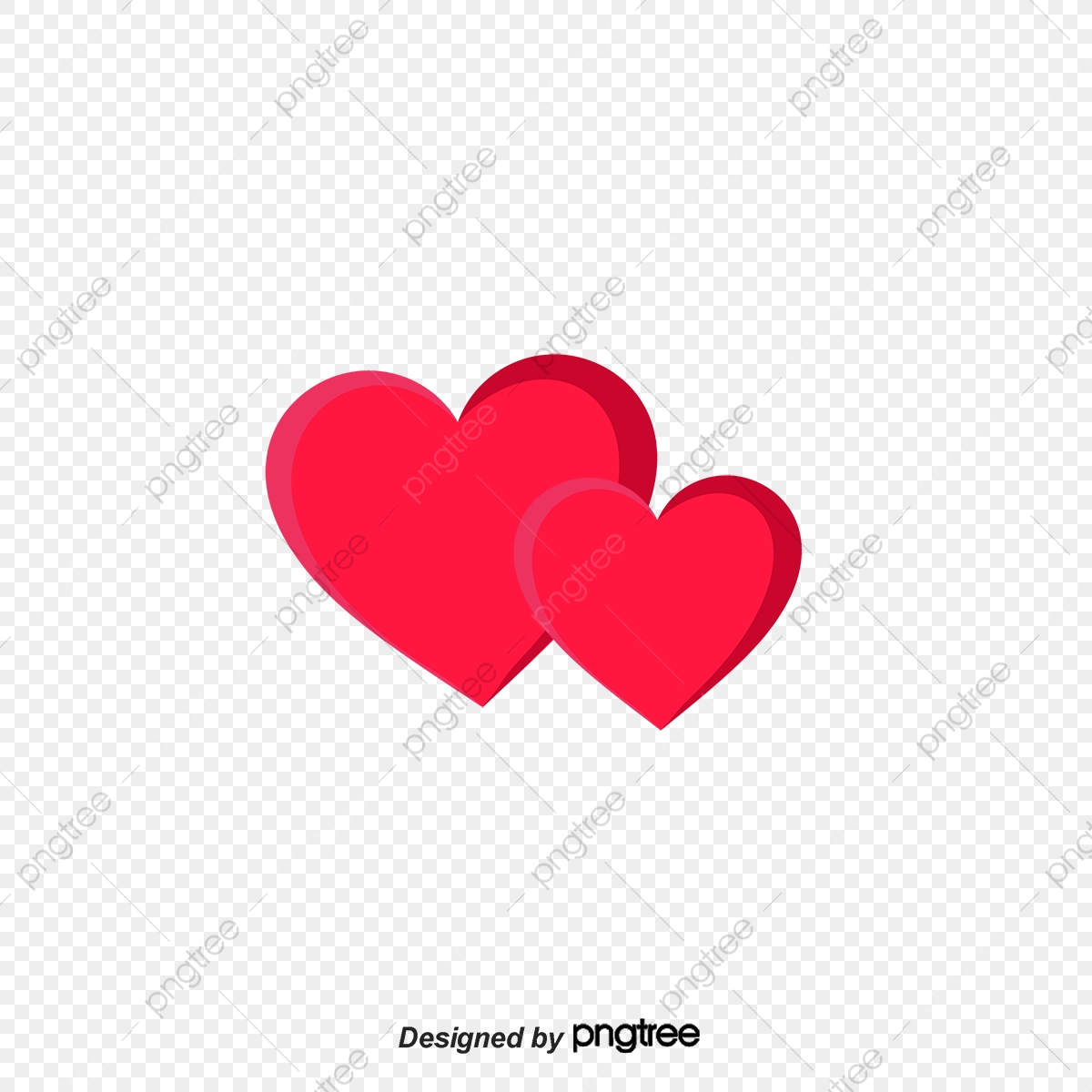 1200x1200 Red Double Heart, Heart Vector, Heart Clipart, Vector Png