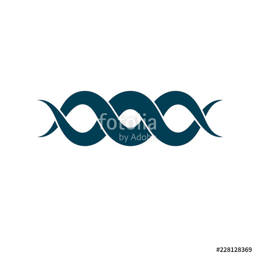 500x500 Model Of Human Dna, Double Helix Vector Illustration Genetic