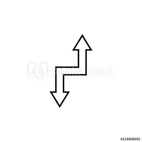 Double Sided Arrows Icon Thin Line Icon For Website Design 500x500 Double Sided Arrows Icon Thin Line Icon For Website Design