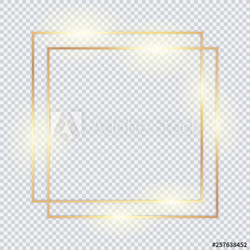 Gold Double Vector Frame For Text, Banner, Photo, Decoration 500x500 Gold Double Vector Frame For Text, Banner, Photo, Decoration
