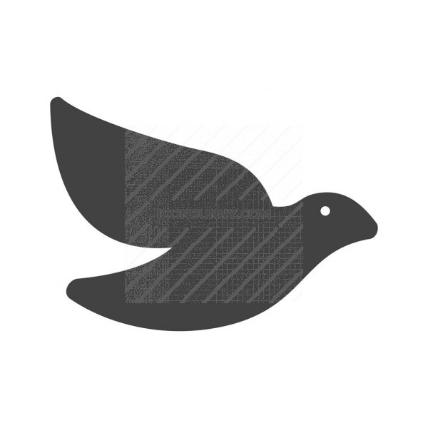 600x600 Dove Glyph Icon