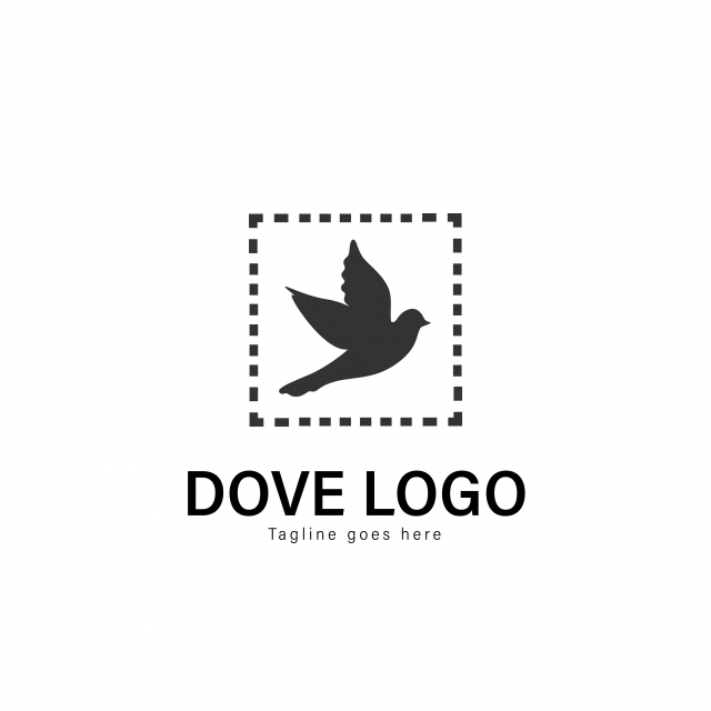 Dove Logo Template Design Dove Logo With Modern Frame Isolated 640x640 Dove Logo Template Design Dove Logo With Modern Frame Isolated
