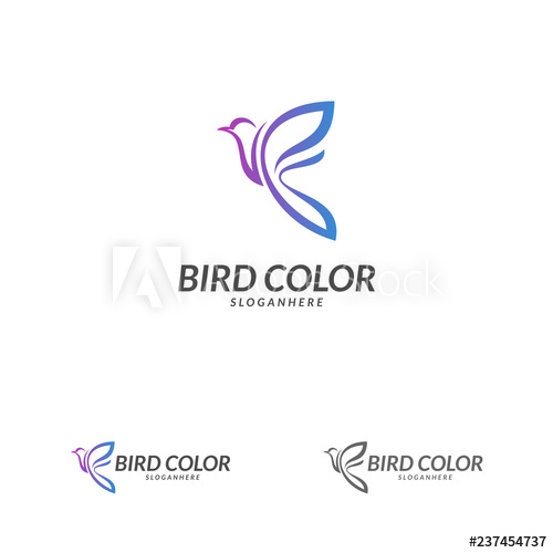 500x500 Bird Logo Vector Flying Bird Logo Design Vector Template Dove