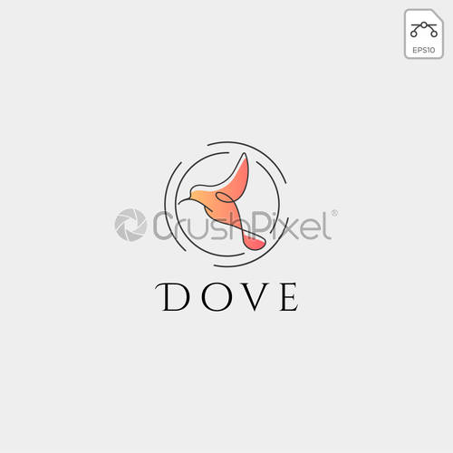 Dove Flying Bird Cosmetic Logo Template Vector Icon, Stock Vector 500x500 Dove Flying Bird Cosmetic Logo Template Vector Icon, Stock Vector
