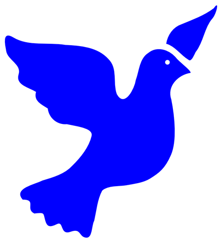 457x500 Flying Dove Silhouette Vector Graphics