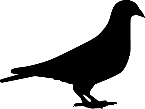 500x375 Peace Dove Silhouette Vector Illustration Free Download