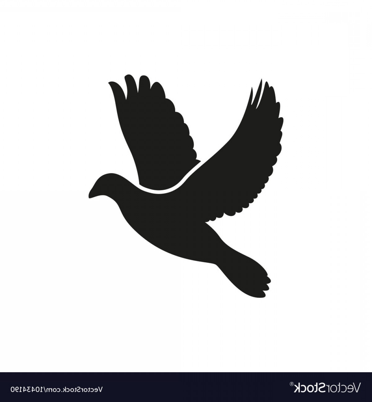 Dove Silhouette Vector at Vectorified.com | Collection of Dove ...