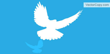 450x220 White Dove Silhouette Free Download Vector Clipart Image