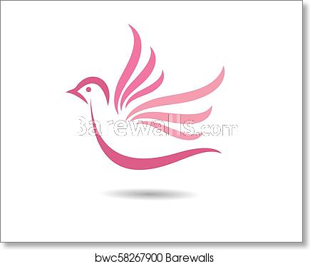 Dove Vector Icon, Art Print Barewalls Posters Prints 435x370 Dove Vector Icon, Art Print Barewalls Posters Prints