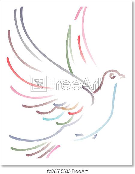 Free Art Print Of Vector Dove Vector Illustration Of Flying Dove 450x580 Free Art Print Of Vector Dove Vector Illustration Of Flying Dove