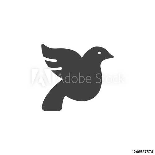 Wedding Dove Vector Icon Filled Flat Sign For Mobile Concept 500x500 Wedding Dove Vector Icon Filled Flat Sign For Mobile Concept