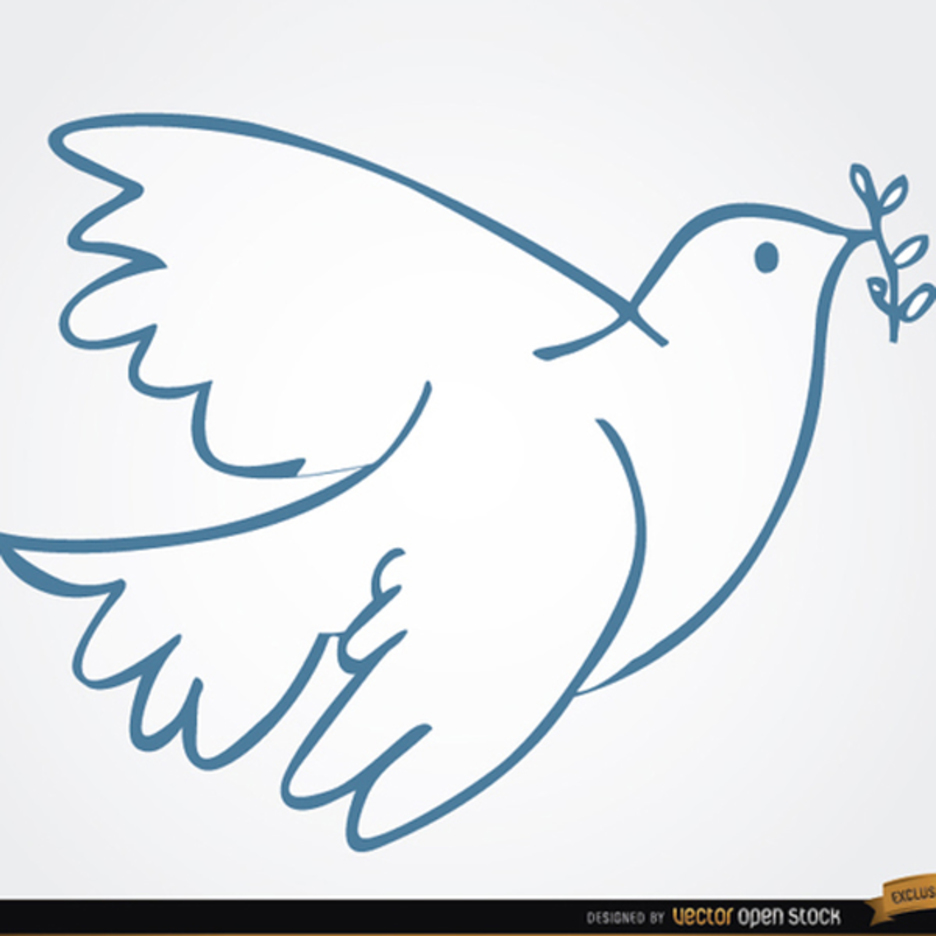 White Dove Vector With Laurel Freevectors 936x936 White Dove Vector With Laurel Freevectors