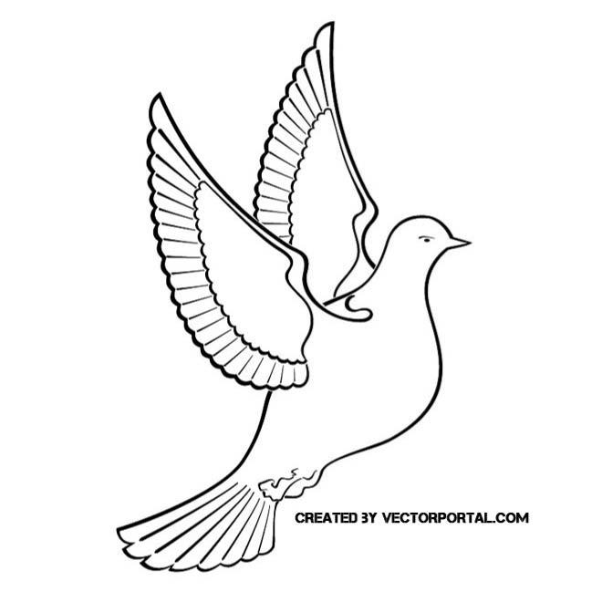 Dove Vector Clipart 660x660 Dove Vector Clipart