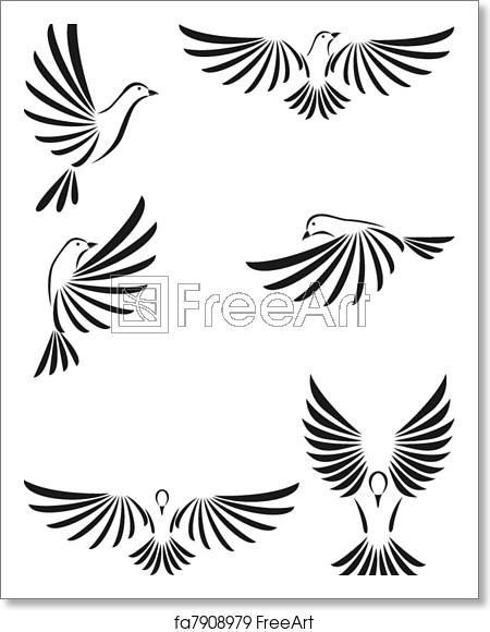 450x580 Free Art Print Of Dove Dove Vector Art Freeart