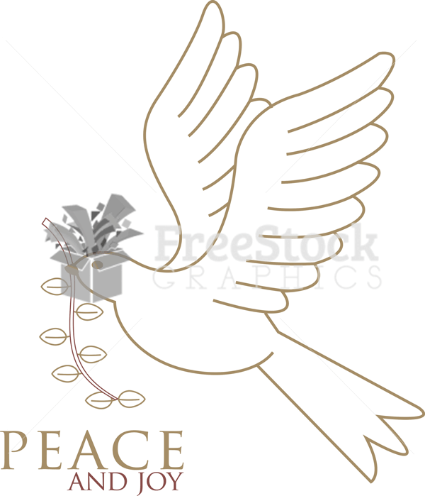 600x699 Free Dove Vector Image