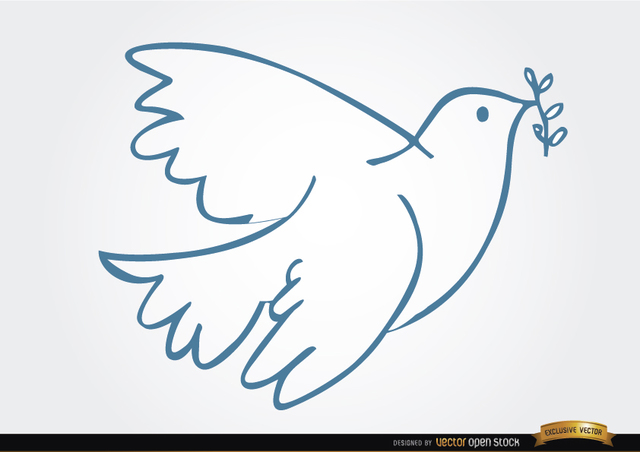 640x452 Free Vectors White Dove Laurel Peace Symbol Vector Open Stock