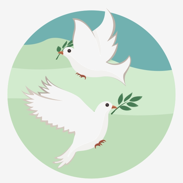 640x640 Peace Dove Vector, Peace Dove, Peace, Dove Png Transparent Clipart