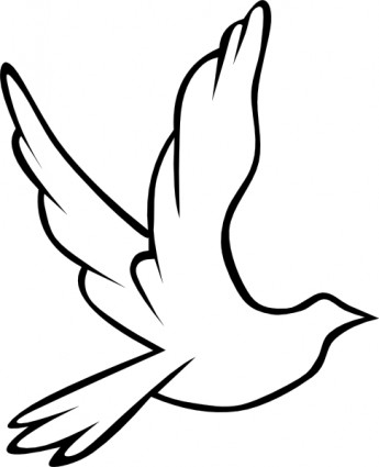 345x425 Download Flying Dove Vector In Open Office Drawing Clipart Png