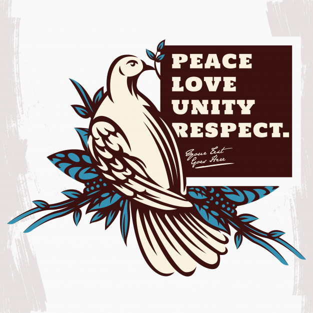 626x626 Peace Dove With Olive Branch Vector Premium Download