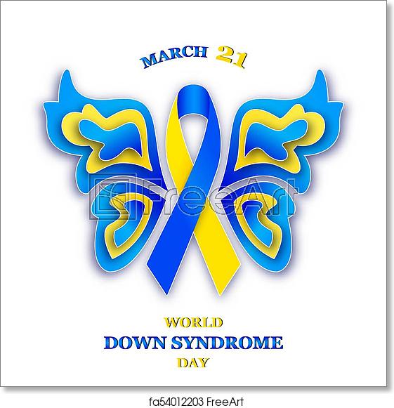 561x581 Free Art Print Of World Down Syndrome Day Vector Illustration