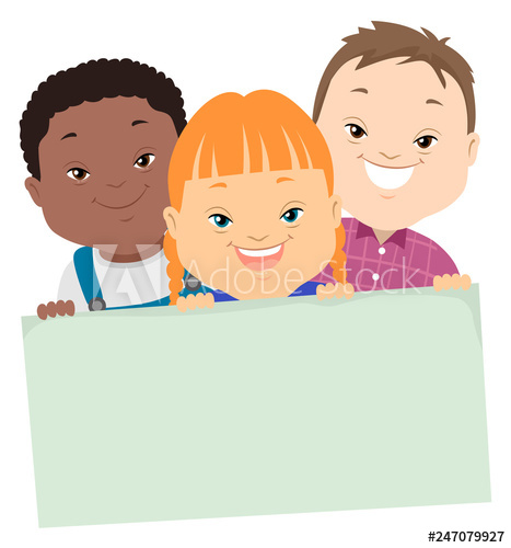 467x500 Kids Down Syndrome Board Illustration