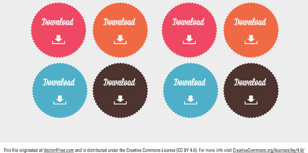 600x299 Free Download Button Vectors Free Vector In Adobe Illustrator