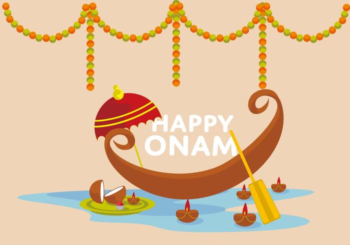 Free Happy Onam Vector Illustrator 700x490 Free Happy Onam Vector Illustrator