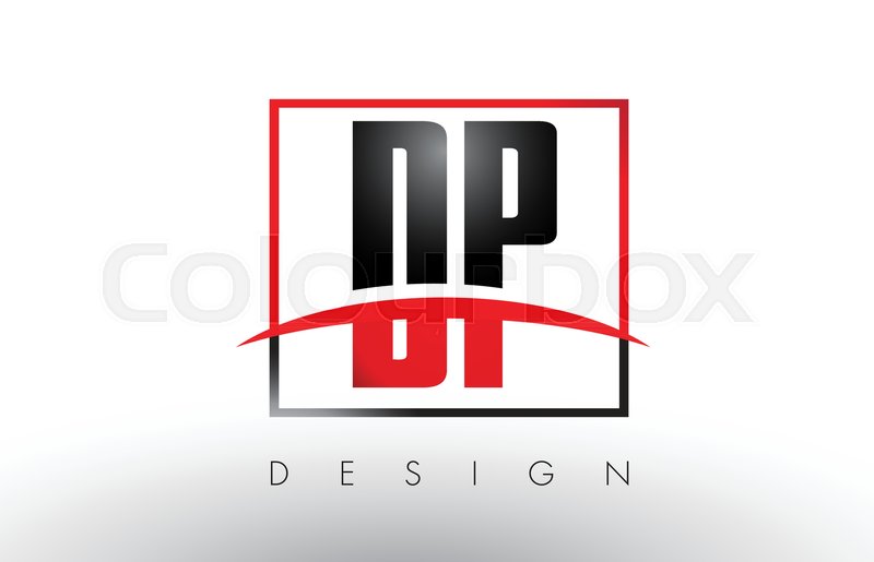 800x515 Dp D P Logo Letters With Red And Black Stock Vector Colourbox