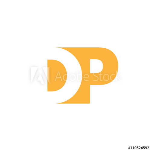 500x500 Dp Logo Vector Graphic Branding Letter Element Path
