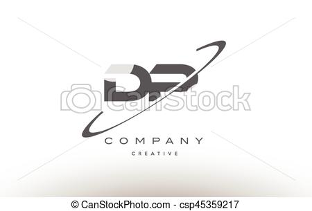 450x305 Dp D P Swoosh Grey Alphabet Letter Logo Dp D P Grey Swoosh White