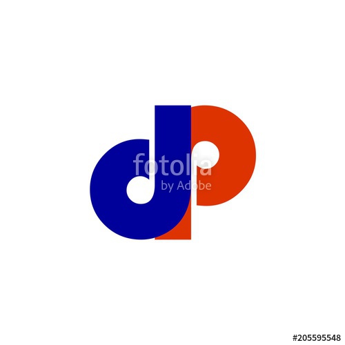 500x500 Clourfull Letter Dp Logo Vector Stock Image And Royalty Free