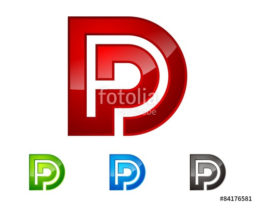 500x400 D P Letter Logo Template Stock Image And Royalty Free Vector