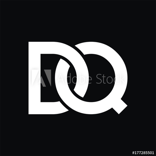 500x500 Dq Logo Initial Letter Design Template Vector