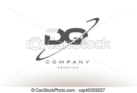 450x305 Dq D Q Swoosh Grey Alphabet Letter Logo Dq D Q Grey Swoosh